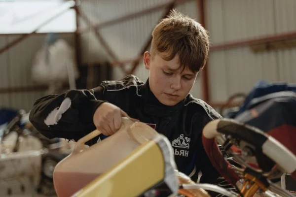 young racing driver